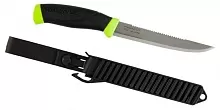 Нож Morakniv Fishing Comfort Scaler 150, серейтор на обухе, лайм