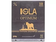 Патрон 12/70 дробь 0 (32г) IGLA Optimum (10 штук)