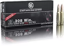 Патрон 308 Win. RWS Target Elit Plus Match 10.9г/168gr (20 штук)