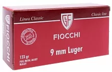 Патрон 9mm Luger Fiocchi FMJ RAM 7.8г/123gr (50 штук)