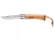Нож складной Opinel Tradition 07, нержавеющая сталь, бук, темляк