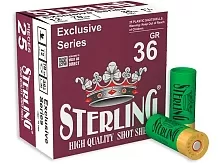 Патрон 12/70 дробь 1 (36г) Sterling (25 штук)