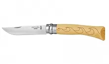 Нож складной Opinel Tradition Nature 07, нержавеющая сталь, самшит, волны
