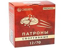 Патрон 12/70 дробь 7 (28г) Сибирь Premium Спорт (25 штук)