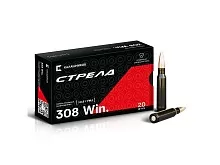 Патрон 308 Win КК Стрела (БПЗ) FMJ 10,9г-168gr, лак (20 шт./уп.)