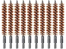 Набор ёршиков ShotTime, щетинные (бронза),10 шт,калибр .30 резьба 8/32 Папа