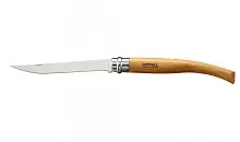 Нож складной Opinel Beech Effile 12, филейный, нержавеющая сталь, бук