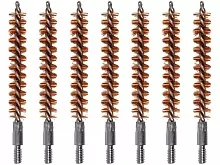 Набор ёршиков ShotTime, щетинные (бронза),7 шт,калибр .30, резьба 8/32 Папа